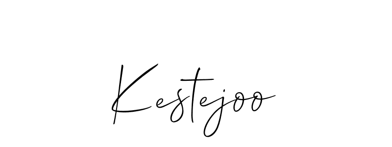 How to make Kestejoo name signature. Use Allison_Script style for creating short signs online. This is the latest handwritten sign. Kestejoo signature style 2 images and pictures png