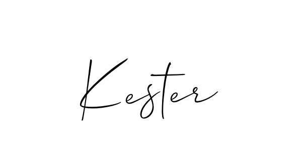 Also You can easily find your signature by using the search form. We will create Kester name handwritten signature images for you free of cost using Allison_Script sign style. Kester signature style 2 images and pictures png