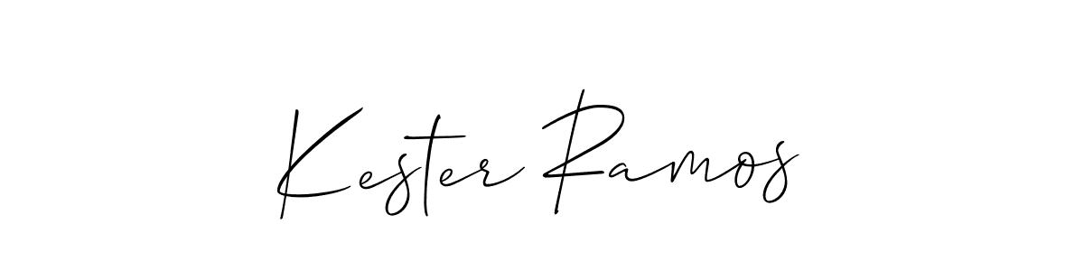 It looks lik you need a new signature style for name Kester Ramos. Design unique handwritten (Allison_Script) signature with our free signature maker in just a few clicks. Kester Ramos signature style 2 images and pictures png