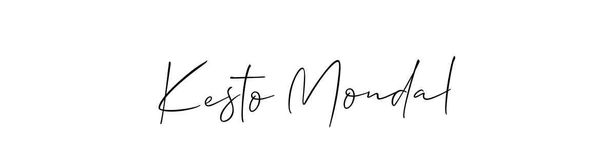if you are searching for the best signature style for your name Kesto Mondal. so please give up your signature search. here we have designed multiple signature styles  using Allison_Script. Kesto Mondal signature style 2 images and pictures png