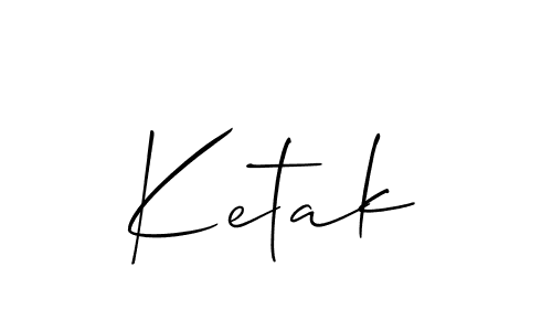Also we have Ketak name is the best signature style. Create professional handwritten signature collection using Allison_Script autograph style. Ketak signature style 2 images and pictures png
