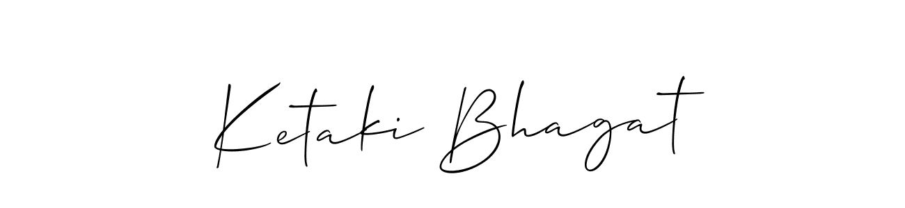 Also we have Ketaki Bhagat name is the best signature style. Create professional handwritten signature collection using Allison_Script autograph style. Ketaki Bhagat signature style 2 images and pictures png