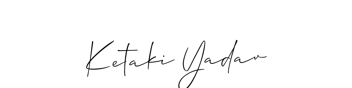 Also we have Ketaki Yadav name is the best signature style. Create professional handwritten signature collection using Allison_Script autograph style. Ketaki Yadav signature style 2 images and pictures png