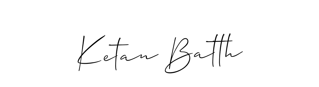 Best and Professional Signature Style for Ketan Batth. Allison_Script Best Signature Style Collection. Ketan Batth signature style 2 images and pictures png