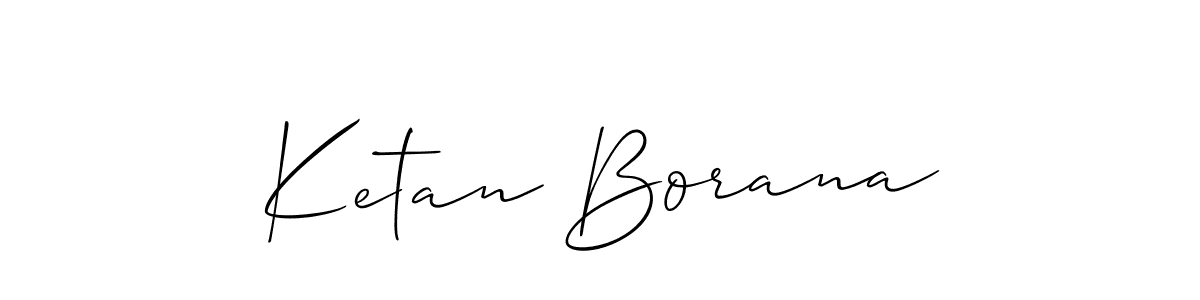 You should practise on your own different ways (Allison_Script) to write your name (Ketan Borana) in signature. don't let someone else do it for you. Ketan Borana signature style 2 images and pictures png
