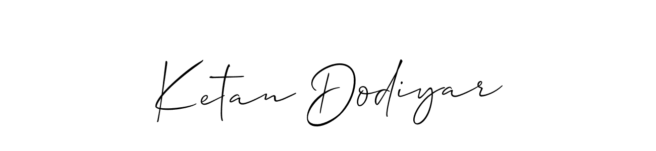 You should practise on your own different ways (Allison_Script) to write your name (Ketan Dodiyar) in signature. don't let someone else do it for you. Ketan Dodiyar signature style 2 images and pictures png