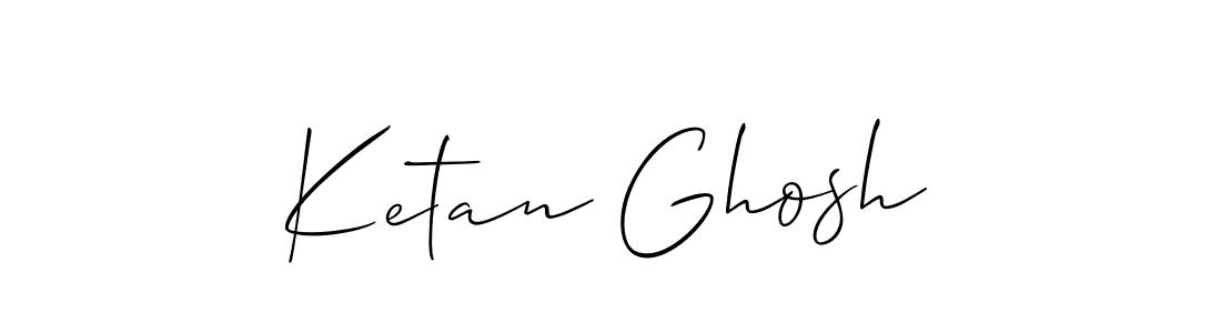 Use a signature maker to create a handwritten signature online. With this signature software, you can design (Allison_Script) your own signature for name Ketan Ghosh. Ketan Ghosh signature style 2 images and pictures png