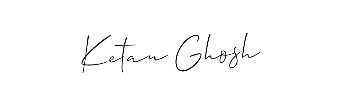 Use a signature maker to create a handwritten signature online. With this signature software, you can design (Allison_Script) your own signature for name Ketan Ghosh. Ketan Ghosh signature style 2 images and pictures png