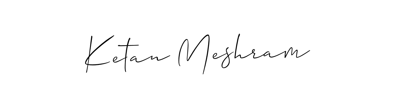 Best and Professional Signature Style for Ketan Meshram. Allison_Script Best Signature Style Collection. Ketan Meshram signature style 2 images and pictures png