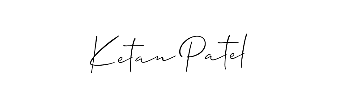 Use a signature maker to create a handwritten signature online. With this signature software, you can design (Allison_Script) your own signature for name Ketan Patel. Ketan Patel signature style 2 images and pictures png