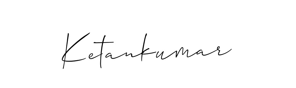Use a signature maker to create a handwritten signature online. With this signature software, you can design (Allison_Script) your own signature for name Ketankumar. Ketankumar signature style 2 images and pictures png