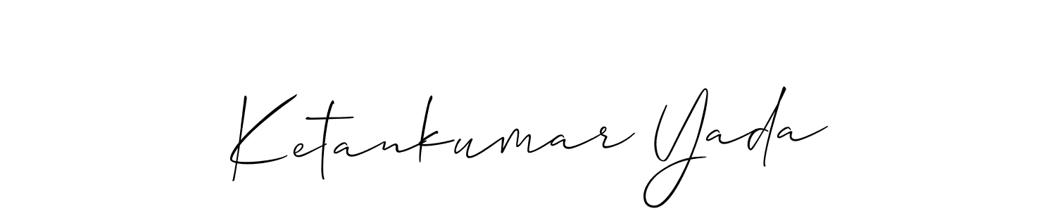 Similarly Allison_Script is the best handwritten signature design. Signature creator online .You can use it as an online autograph creator for name Ketankumar Yada. Ketankumar Yada signature style 2 images and pictures png