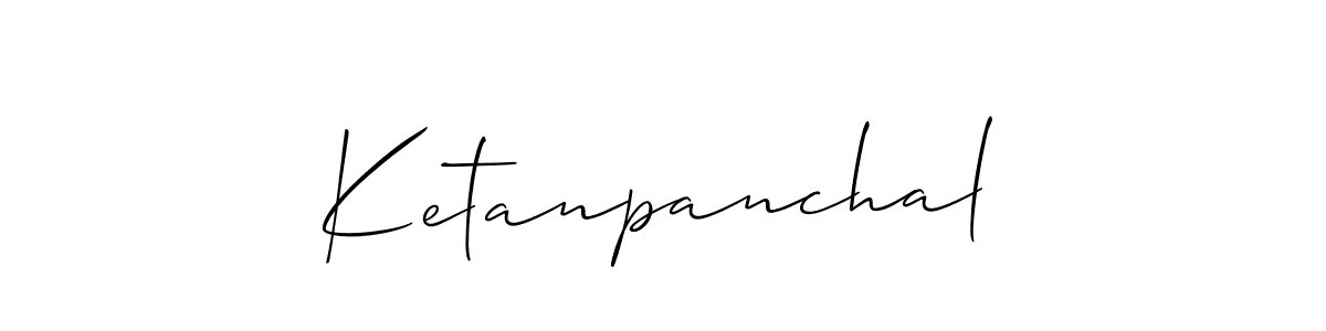 You should practise on your own different ways (Allison_Script) to write your name (Ketanpanchal) in signature. don't let someone else do it for you. Ketanpanchal signature style 2 images and pictures png