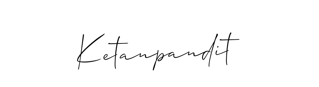 Make a short Ketanpandit signature style. Manage your documents anywhere anytime using Allison_Script. Create and add eSignatures, submit forms, share and send files easily. Ketanpandit signature style 2 images and pictures png