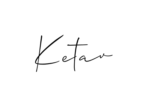 Also we have Ketav name is the best signature style. Create professional handwritten signature collection using Allison_Script autograph style. Ketav signature style 2 images and pictures png