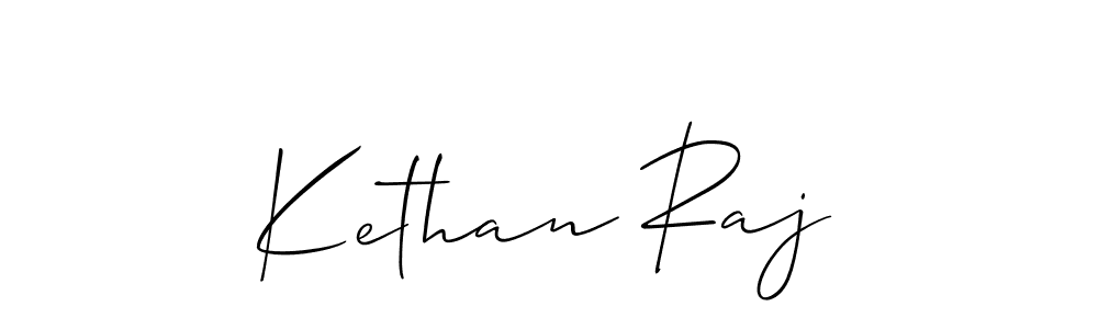 You should practise on your own different ways (Allison_Script) to write your name (Kethan Raj) in signature. don't let someone else do it for you. Kethan Raj signature style 2 images and pictures png