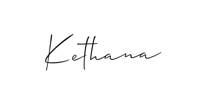 How to Draw Kethana signature style? Allison_Script is a latest design signature styles for name Kethana. Kethana signature style 2 images and pictures png