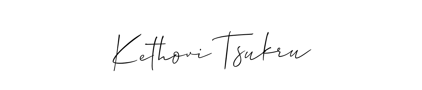 Make a beautiful signature design for name Kethovi Tsukru. Use this online signature maker to create a handwritten signature for free. Kethovi Tsukru signature style 2 images and pictures png