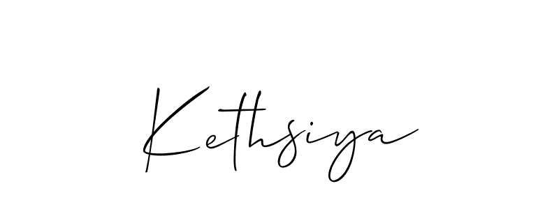 How to Draw Kethsiya signature style? Allison_Script is a latest design signature styles for name Kethsiya. Kethsiya signature style 2 images and pictures png