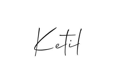 Make a beautiful signature design for name Ketil. Use this online signature maker to create a handwritten signature for free. Ketil signature style 2 images and pictures png