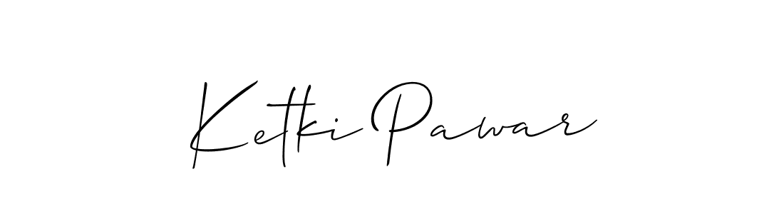 Use a signature maker to create a handwritten signature online. With this signature software, you can design (Allison_Script) your own signature for name Ketki Pawar. Ketki Pawar signature style 2 images and pictures png