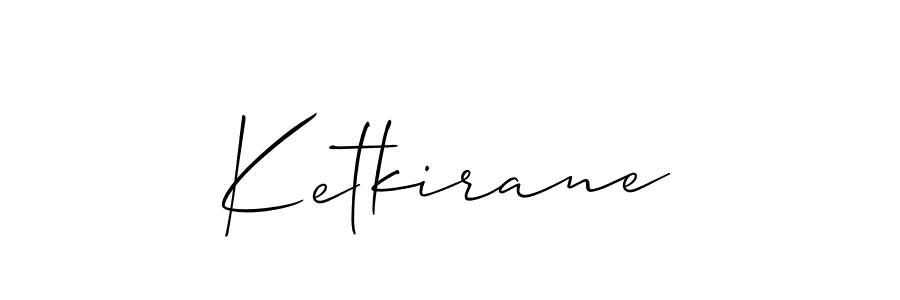 Make a short Ketkirane signature style. Manage your documents anywhere anytime using Allison_Script. Create and add eSignatures, submit forms, share and send files easily. Ketkirane signature style 2 images and pictures png