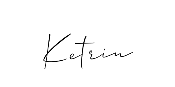 Use a signature maker to create a handwritten signature online. With this signature software, you can design (Allison_Script) your own signature for name Ketrin. Ketrin signature style 2 images and pictures png