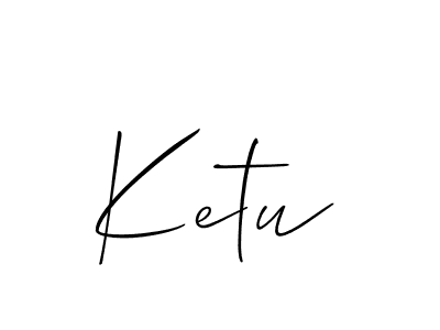 Use a signature maker to create a handwritten signature online. With this signature software, you can design (Allison_Script) your own signature for name Ketu. Ketu signature style 2 images and pictures png
