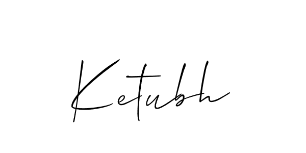 Use a signature maker to create a handwritten signature online. With this signature software, you can design (Allison_Script) your own signature for name Ketubh. Ketubh signature style 2 images and pictures png