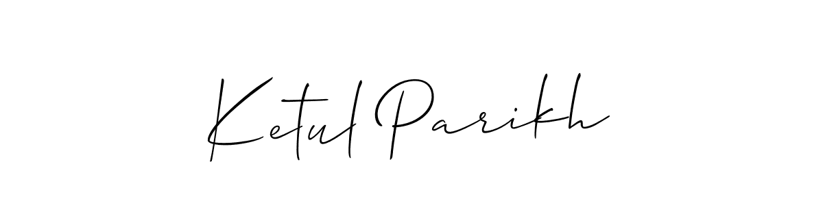Ketul Parikh stylish signature style. Best Handwritten Sign (Allison_Script) for my name. Handwritten Signature Collection Ideas for my name Ketul Parikh. Ketul Parikh signature style 2 images and pictures png