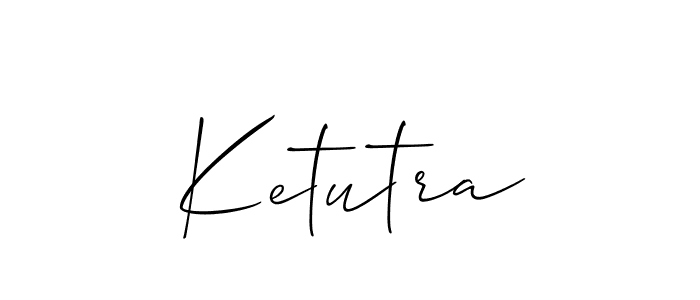 Ketutra stylish signature style. Best Handwritten Sign (Allison_Script) for my name. Handwritten Signature Collection Ideas for my name Ketutra. Ketutra signature style 2 images and pictures png