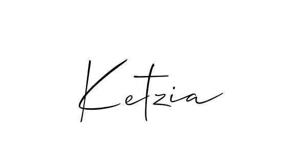 How to Draw Ketzia signature style? Allison_Script is a latest design signature styles for name Ketzia. Ketzia signature style 2 images and pictures png