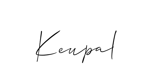 How to make Keupal name signature. Use Allison_Script style for creating short signs online. This is the latest handwritten sign. Keupal signature style 2 images and pictures png