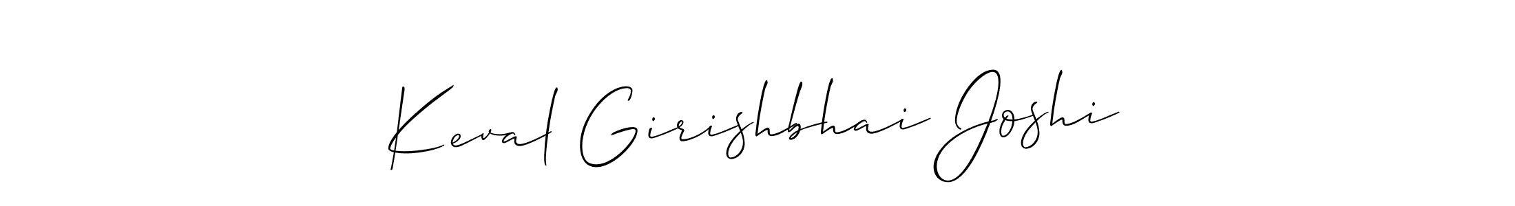 Make a short Keval Girishbhai Joshi signature style. Manage your documents anywhere anytime using Allison_Script. Create and add eSignatures, submit forms, share and send files easily. Keval Girishbhai Joshi signature style 2 images and pictures png