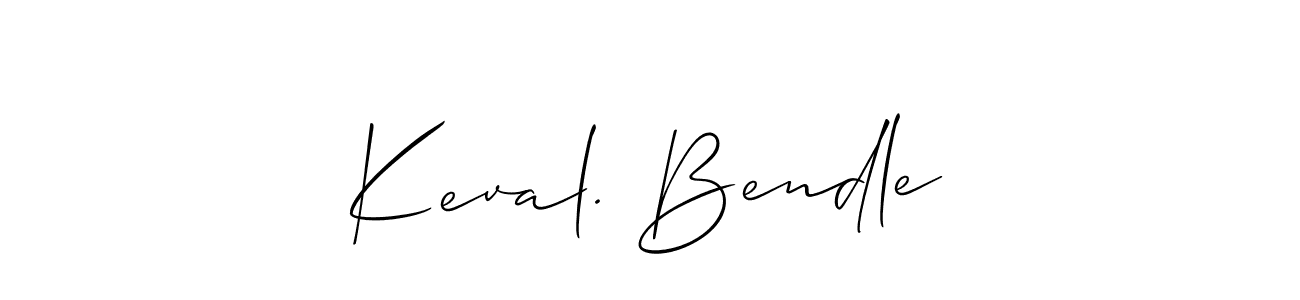It looks lik you need a new signature style for name Keval. Bendle. Design unique handwritten (Allison_Script) signature with our free signature maker in just a few clicks. Keval. Bendle signature style 2 images and pictures png