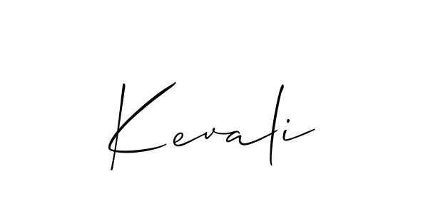 if you are searching for the best signature style for your name Kevali. so please give up your signature search. here we have designed multiple signature styles  using Allison_Script. Kevali signature style 2 images and pictures png