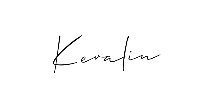 How to make Kevalin name signature. Use Allison_Script style for creating short signs online. This is the latest handwritten sign. Kevalin signature style 2 images and pictures png