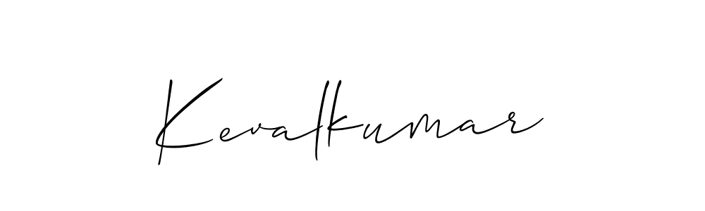You should practise on your own different ways (Allison_Script) to write your name (Kevalkumar) in signature. don't let someone else do it for you. Kevalkumar signature style 2 images and pictures png