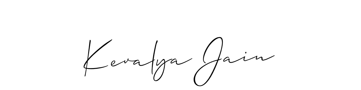 Make a beautiful signature design for name Kevalya Jain. Use this online signature maker to create a handwritten signature for free. Kevalya Jain signature style 2 images and pictures png