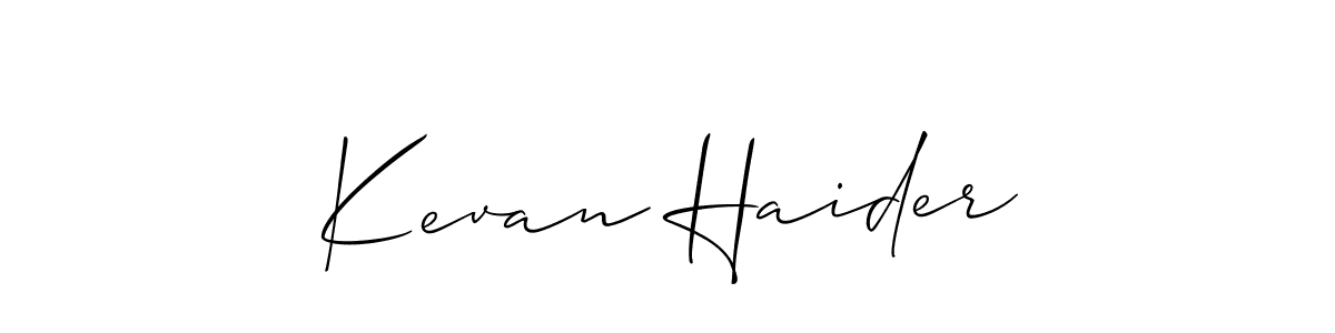 Once you've used our free online signature maker to create your best signature Allison_Script style, it's time to enjoy all of the benefits that Kevan Haider name signing documents. Kevan Haider signature style 2 images and pictures png