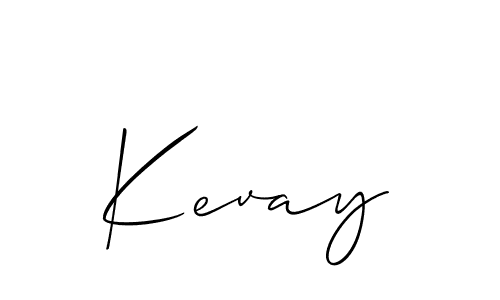 Design your own signature with our free online signature maker. With this signature software, you can create a handwritten (Allison_Script) signature for name Kevay. Kevay signature style 2 images and pictures png