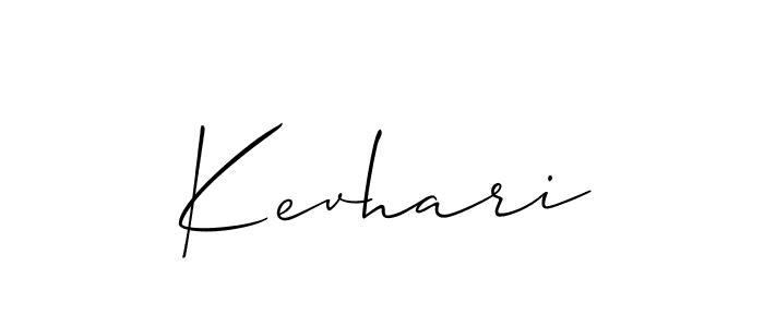 You should practise on your own different ways (Allison_Script) to write your name (Kevhari) in signature. don't let someone else do it for you. Kevhari signature style 2 images and pictures png