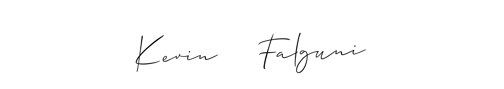 Here are the top 10 professional signature styles for the name Kevin     Falguni. These are the best autograph styles you can use for your name. Kevin     Falguni signature style 2 images and pictures png