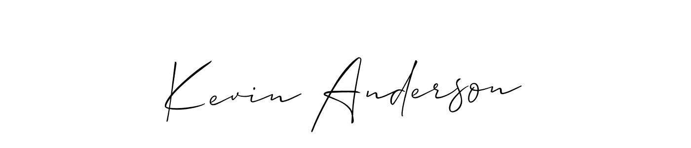 You should practise on your own different ways (Allison_Script) to write your name (Kevin Anderson) in signature. don't let someone else do it for you. Kevin Anderson signature style 2 images and pictures png