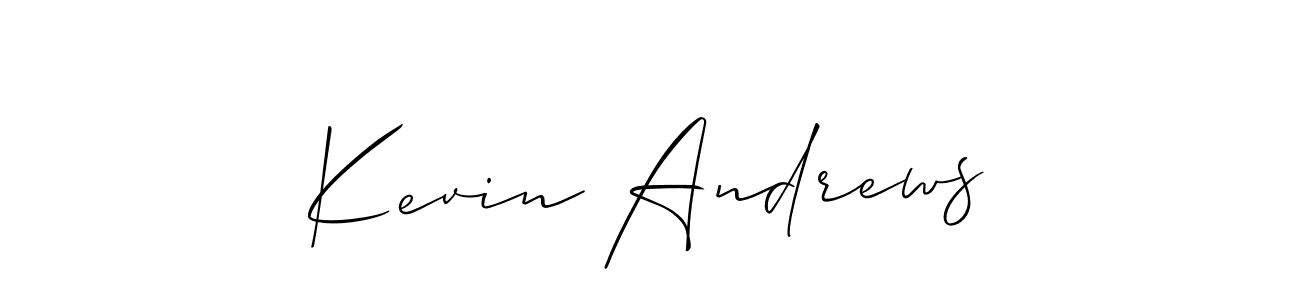 How to Draw Kevin Andrews signature style? Allison_Script is a latest design signature styles for name Kevin Andrews. Kevin Andrews signature style 2 images and pictures png