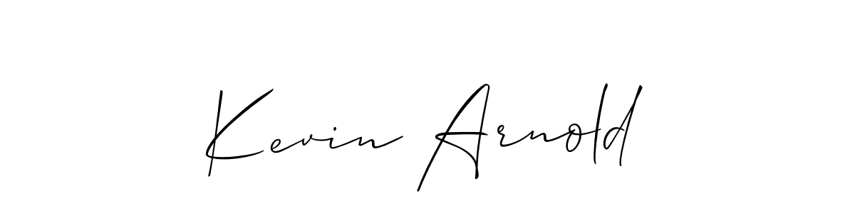 Design your own signature with our free online signature maker. With this signature software, you can create a handwritten (Allison_Script) signature for name Kevin Arnold. Kevin Arnold signature style 2 images and pictures png