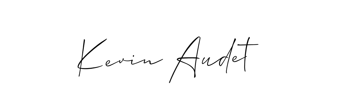 How to make Kevin Audet signature? Allison_Script is a professional autograph style. Create handwritten signature for Kevin Audet name. Kevin Audet signature style 2 images and pictures png