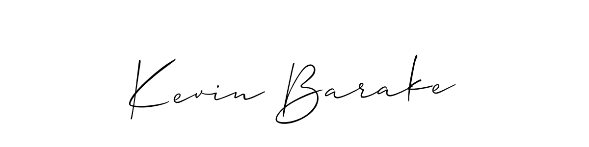 The best way (Allison_Script) to make a short signature is to pick only two or three words in your name. The name Kevin Barake include a total of six letters. For converting this name. Kevin Barake signature style 2 images and pictures png