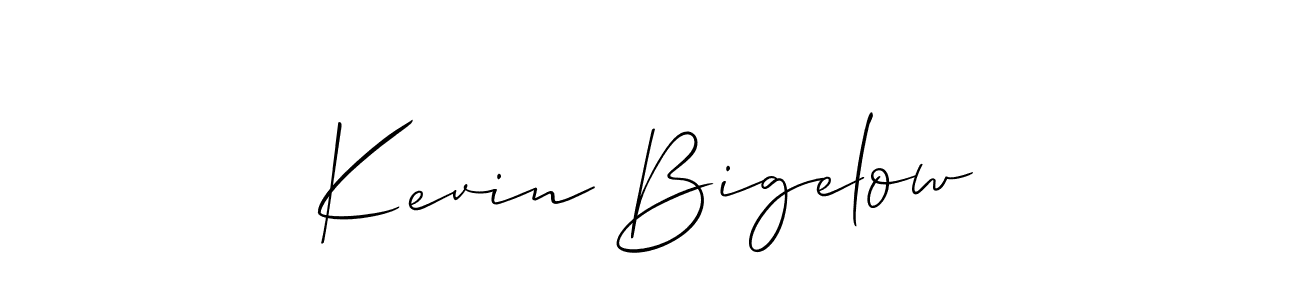 It looks lik you need a new signature style for name Kevin Bigelow. Design unique handwritten (Allison_Script) signature with our free signature maker in just a few clicks. Kevin Bigelow signature style 2 images and pictures png