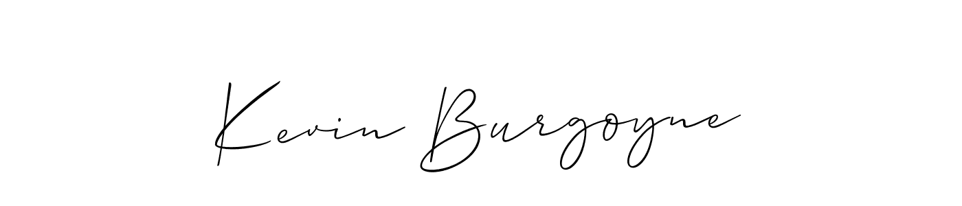 How to make Kevin Burgoyne signature? Allison_Script is a professional autograph style. Create handwritten signature for Kevin Burgoyne name. Kevin Burgoyne signature style 2 images and pictures png